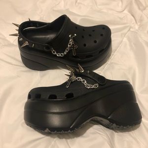 **SOLD** Custom Platform Goth Crocs